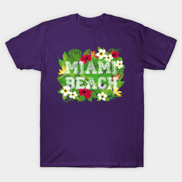 Miami Beach T-Shirt by TomCage